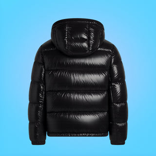 Black glossy puffer